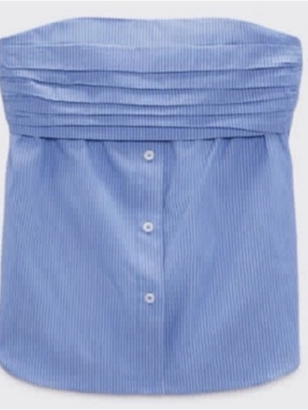 Zara Strapless Striped Shirt